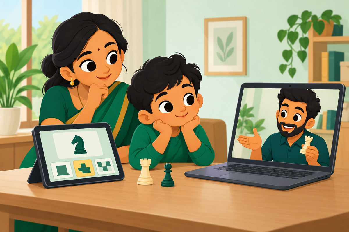 Chess Apps vs Live Online Classes: A Parent’s Guide